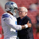 Dak Prescott (left) and Jerry Jones